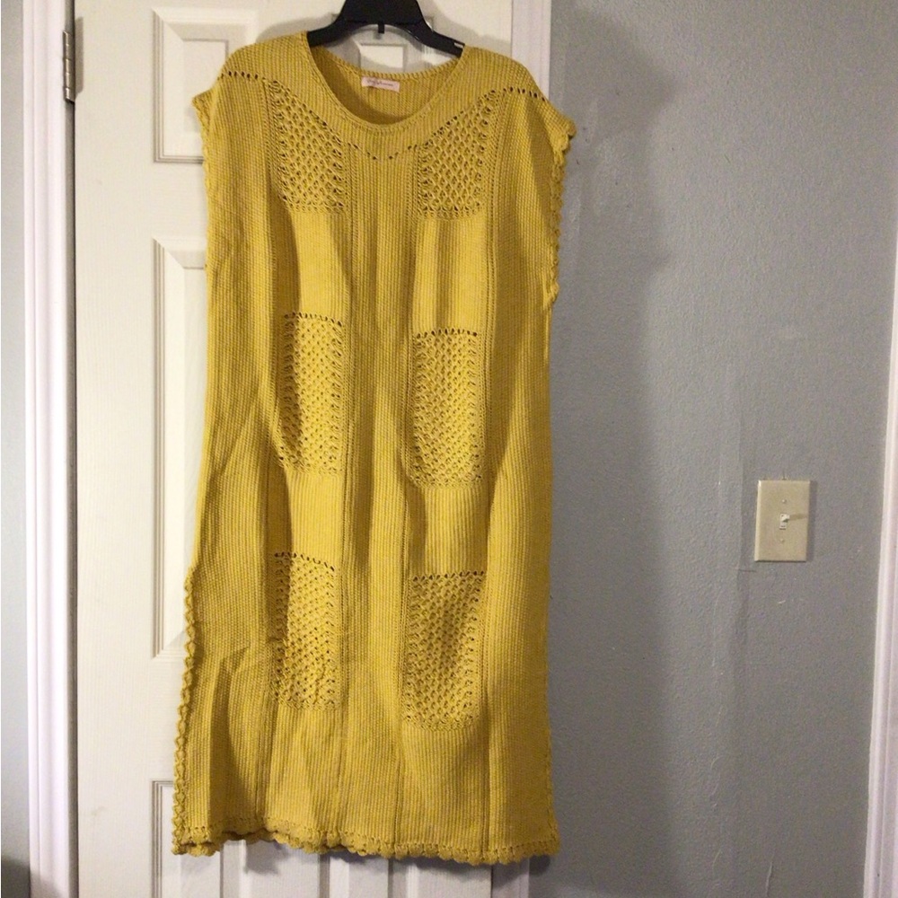 🎭2/$30🎭 Ces Femme Lost At Sea Crochet Midi Sweater Dress